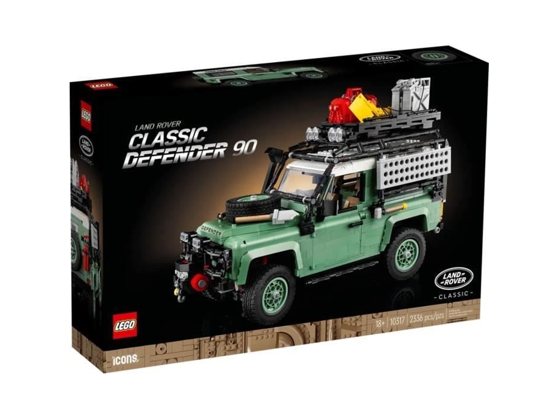 Jogo de Construção Lego Land Rover Classic Defender 90 2336 Peças Verde 18 Anos e Mais