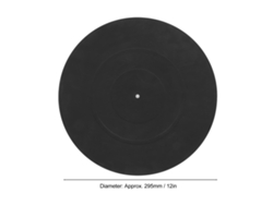 Alfombrilla Antiestática Profesional Para Platos Giratorios De Vinilo Lp, Con Reducción De Vibraciones.
