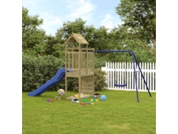 Conjunto de juegos para exteriores de madera de pino impregnada Lovely Home Wsd78547