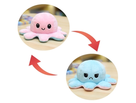 Juguete de Peluche de Felpa Suave Pulpo Para Niños, Compañero Animal, Muñeco Abatible de Doble Cara Automóvil Club Británico