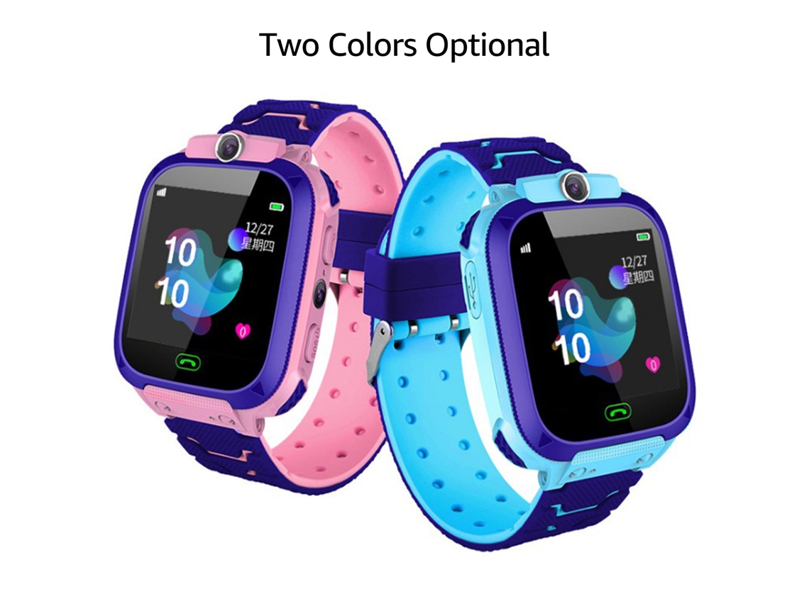 Reloj Inteligente Q12b Para Niños Con Gps, Llamada, Sos, Cámara Y Linterna - Regalo De Cumpleaños