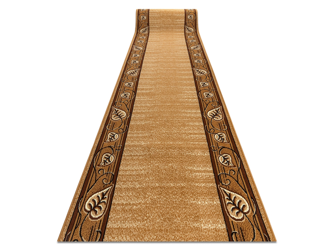 Alfombra de Pasillo Bcf Feliks Dorado Oscuro 140 cm