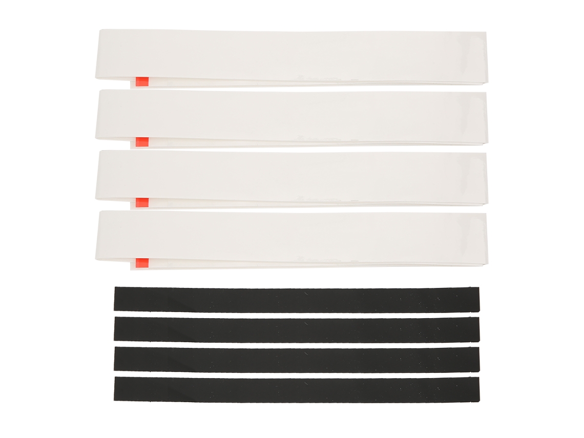 Kklv-4pcs Cinta De Agarre Para Raqueta Infantil Adhesión Fuerte Absorbe Sudor Antideslizante Blanca