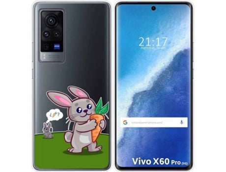 Carcasa Vivo X60 Pro 5G TUMUNDOSMARTPHONE Conejo Multicolor
