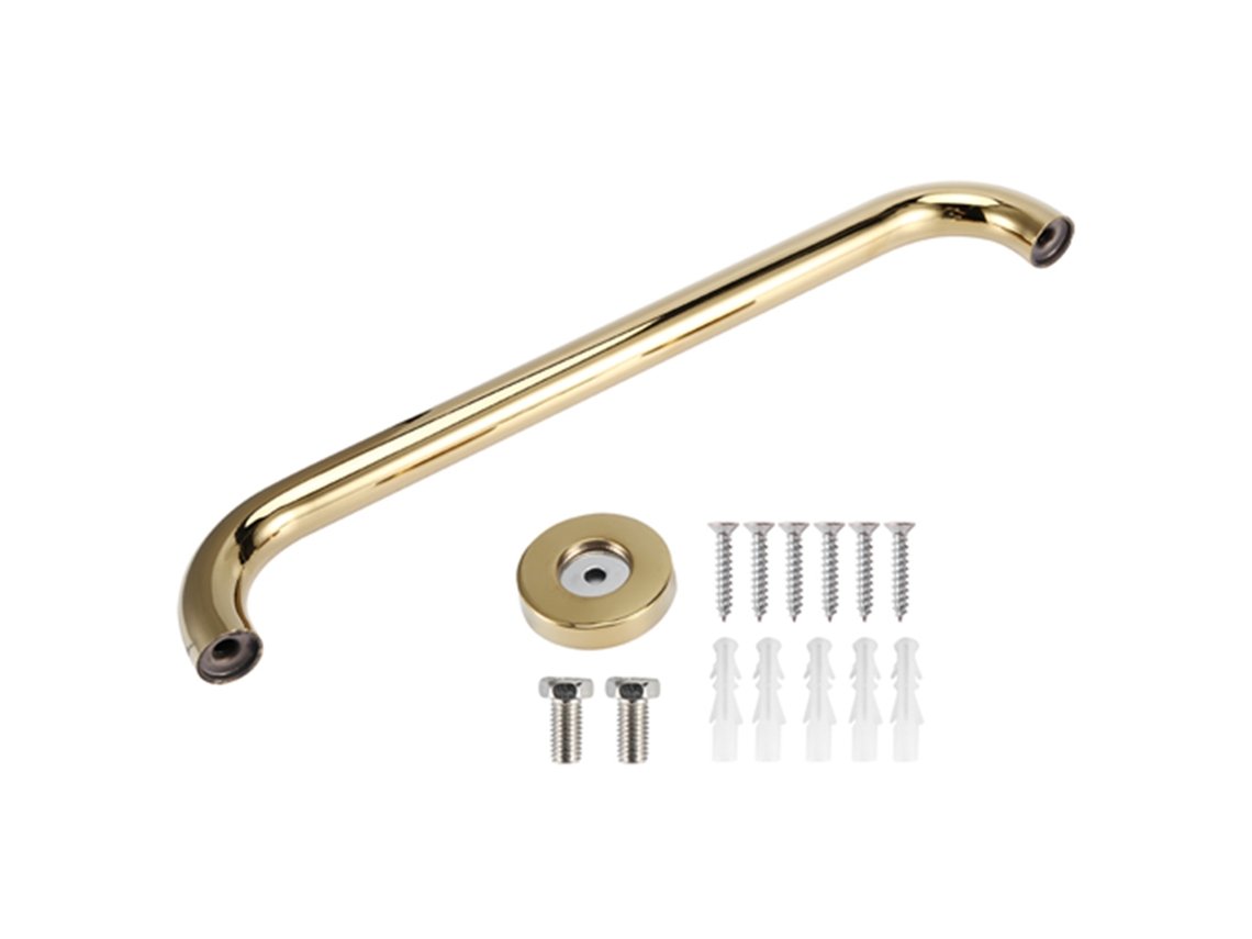 Soporte de baño de acero inoxidable dorado de 40 cm (seguridad, acceso)