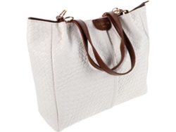 Bolsa Feminina Branca De Tecido Trançado, Bolsa Tote Com Alça De Ombro, Bolsa De Praia Para Viagens E Passeios.