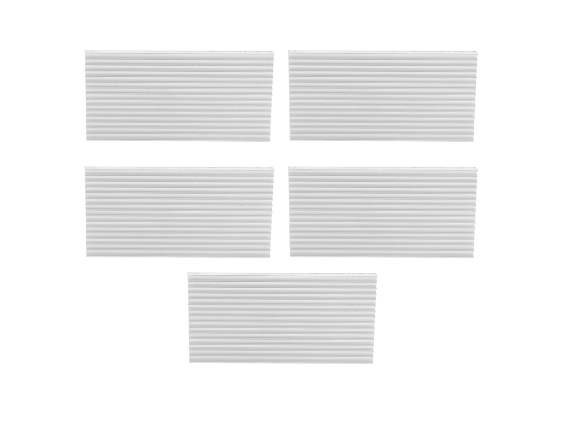 5 Disipadores De Calor De Aluminio Con Adhesivo Tq50x4x100 Para Refrigeración De Cpu