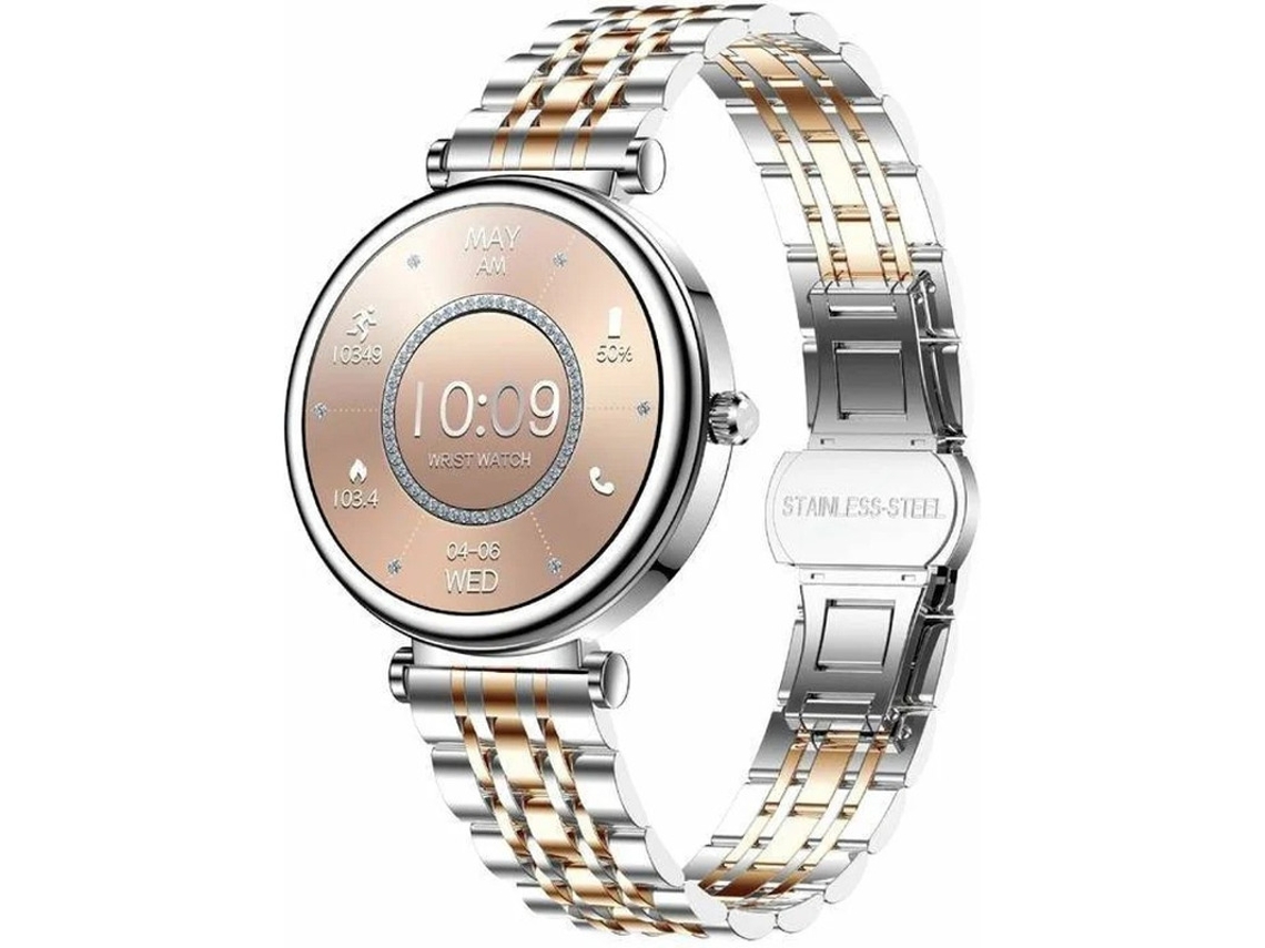 Reloj inteligente Bestvite 1.2tft I109 con Bluetooth y llamadas, color plateado