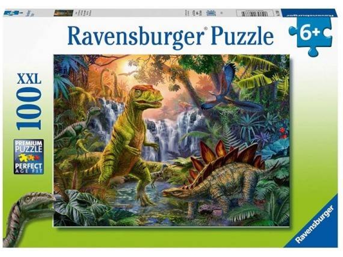 Puzzle RAVENSBURGUER Valle De Dinosaurios (Edad Mínima: 6 Anos - 100 Piezas)