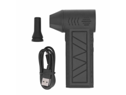 Secador de aire inalámbrico Compresso Jet Dry de 4 velocidades con luz LED, color negro