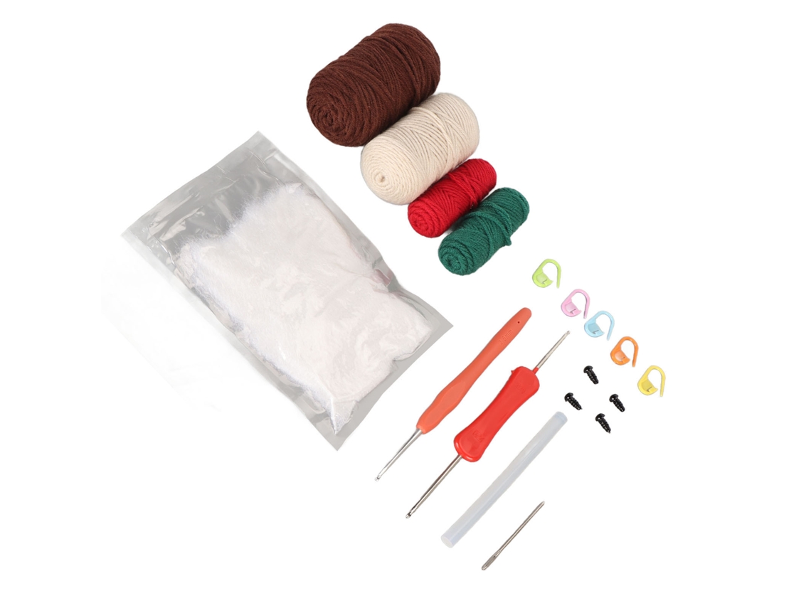 Kit de ganchillo para principiantes: erizos con hilo y aguja.