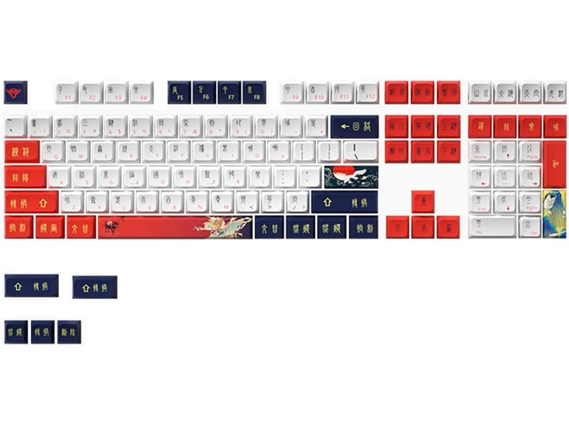 Teclado Mecánico Xda De 114 Teclas Con Proceso De Sublimación De Teclas Pbt Y Extractor De Teclas Para 61, 87, 104 Y 108 Teclas.
