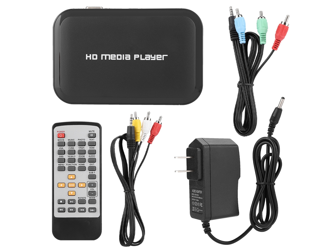 Reproductor multimedia con vídeo de 1080p, red y disco duro