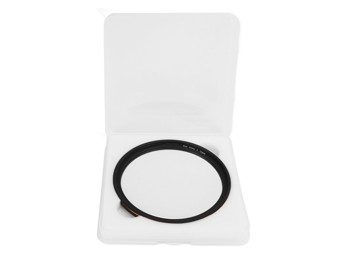 Filtro de estrella ajustable de 4 puntos para cámaras DSLR con tapa de filtro de lente Starburst