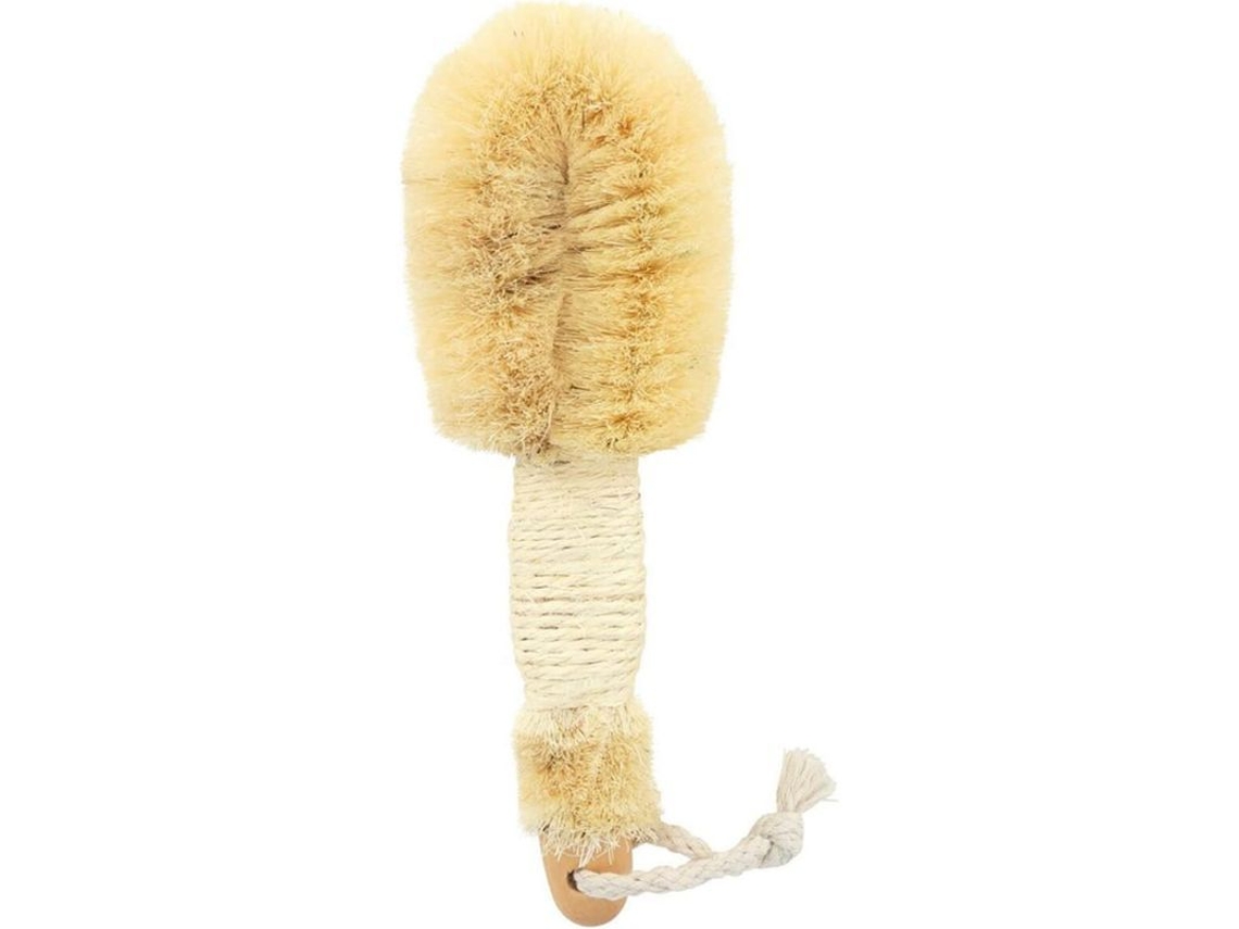 Cepillo De Sisal Con Fibra Vegetal, Mejora La Circulación Sanguínea Y Proporciona Una Exfoliación Natural.