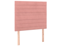 Maison Exclusive - Cabecero De Cama Rosa 80x5x118/128 Cm Terciopelo