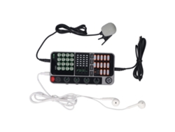 Cambiador De Voz Portátil Con Tarjeta De Sonido Bluetooth Para Transmisiones En Directo, Canto Y Videojuegos.