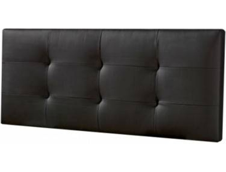 Cabecero DECORQUALITY Texas (Negro - Polipiel - 105 x 70 cm)