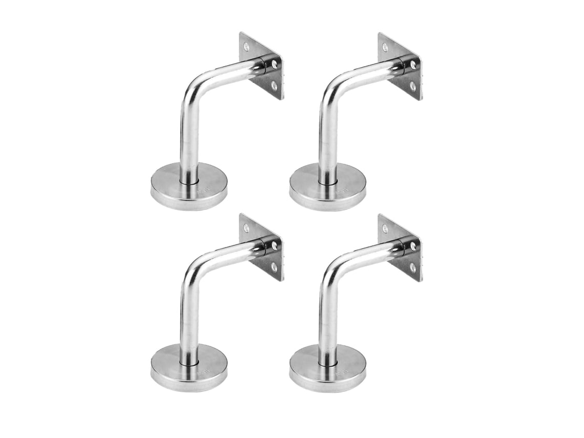 4 Soportes De Acero Inoxidable Para Pasamanos De Escalera De Montaje En Pared, Resistentes Y Duraderos