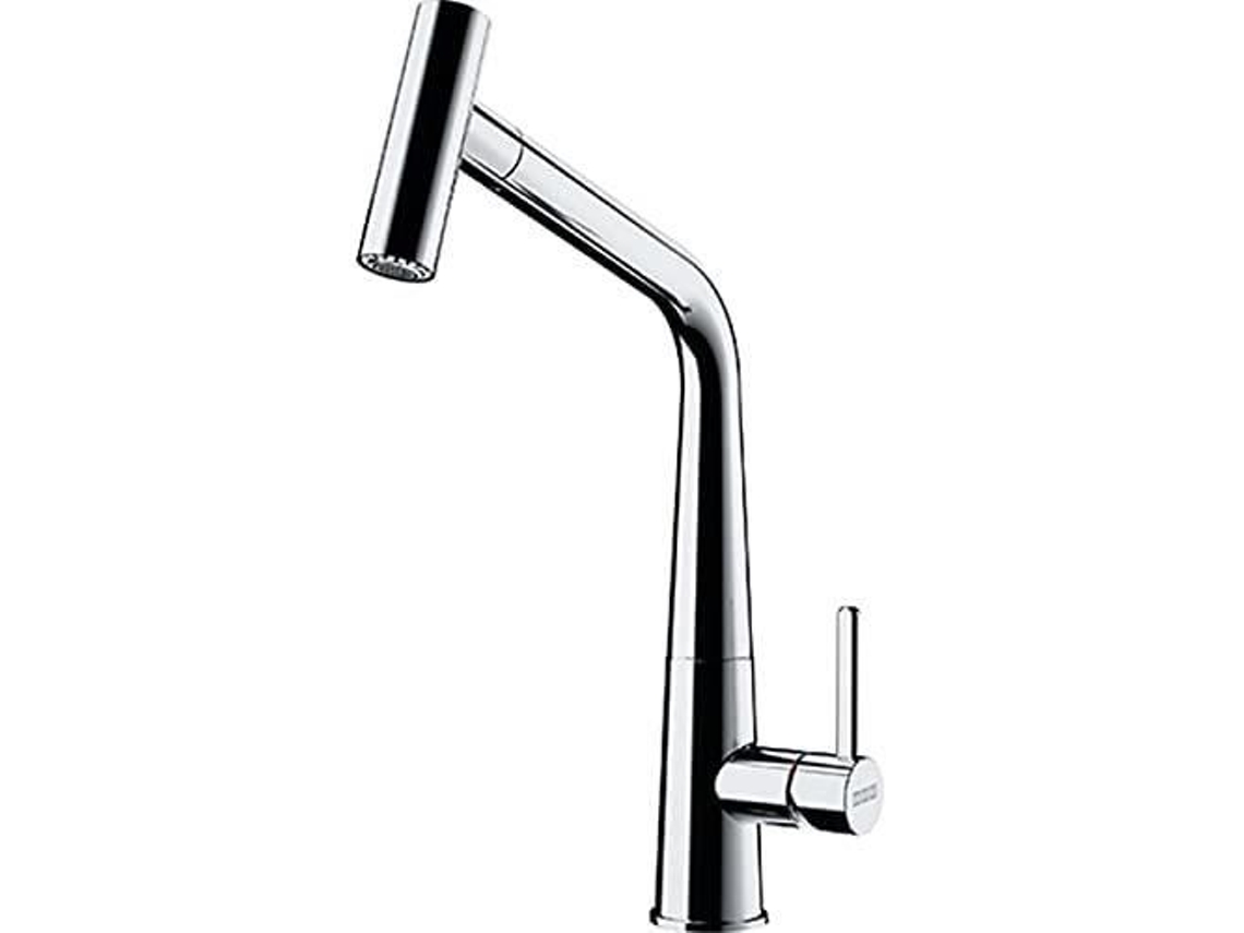 Grifo de lavabo Franke Pull Out Icon 115.0625.188 con caño extraíble, cerámica gris