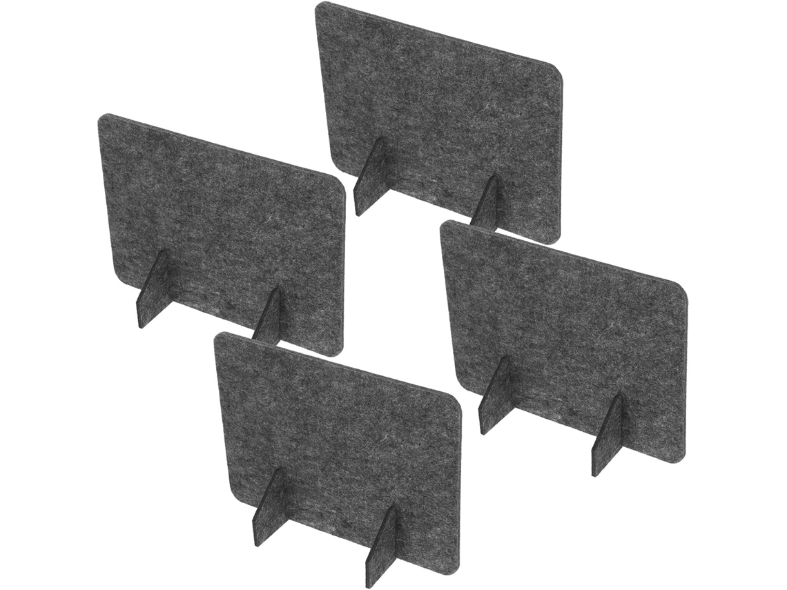 4 Paneles De Fieltro Para Oficina, Separadores De Oficina Desmontables Para Privacidad Y Aislamiento Acústico.