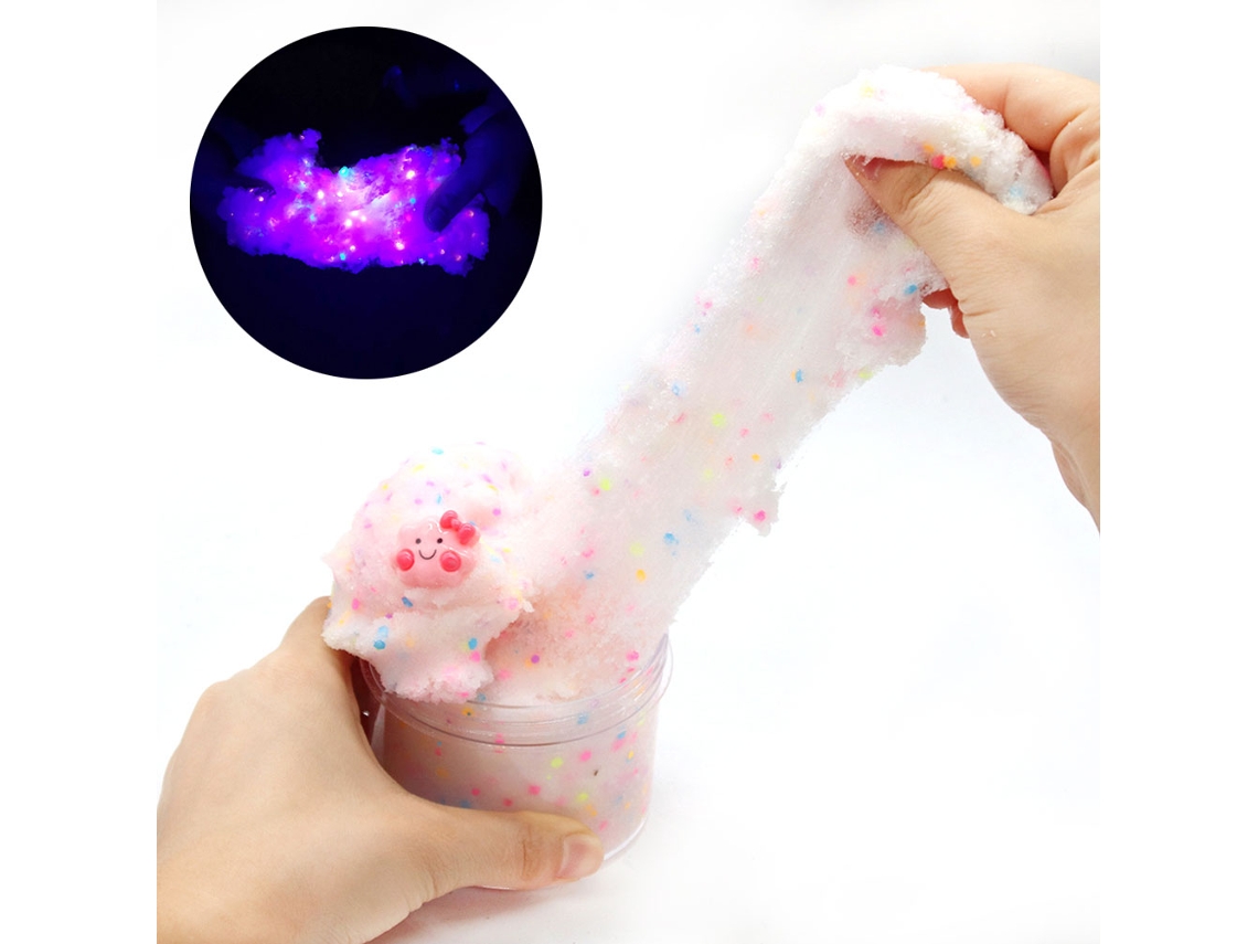 Rebe-juguete Diy De Arcilla Cristal Fluffy 60ml Para Niños: Arcilla Suave Colorida Mud Fluorescente