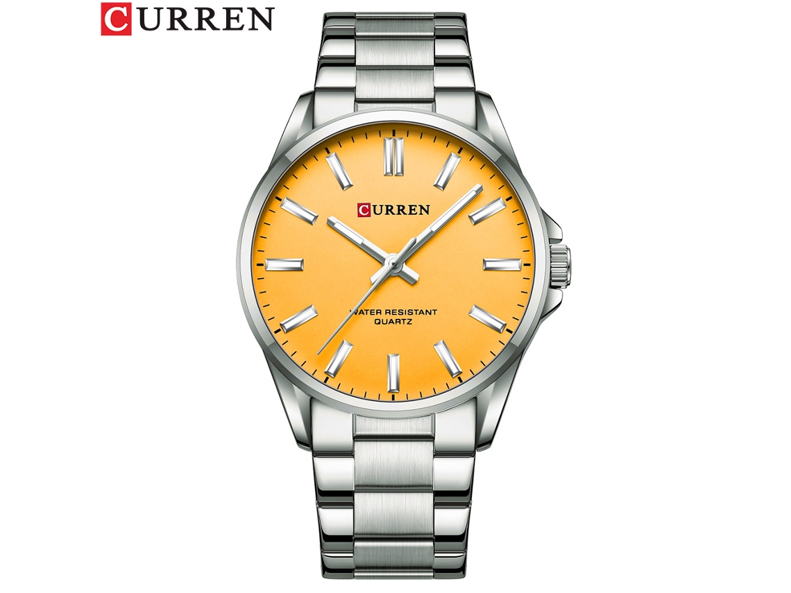 (Estilo 1) Reloj redondo impermeable para hombre, reloj sencillo y elegante con brazalete de acero, reloj para parejas.