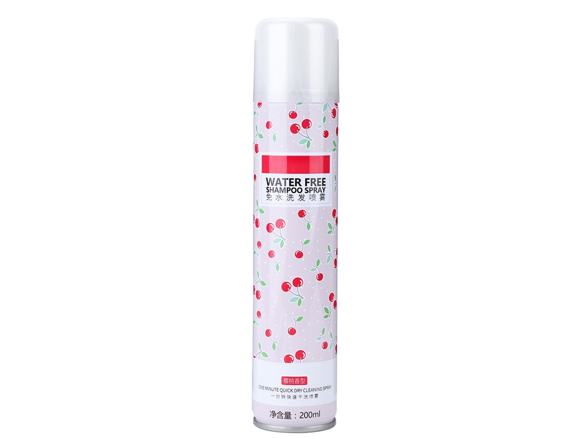 Spray Champú Sin Enjuague 200ml Para Mayores Pacientes Embarazadas Sabor Cereza