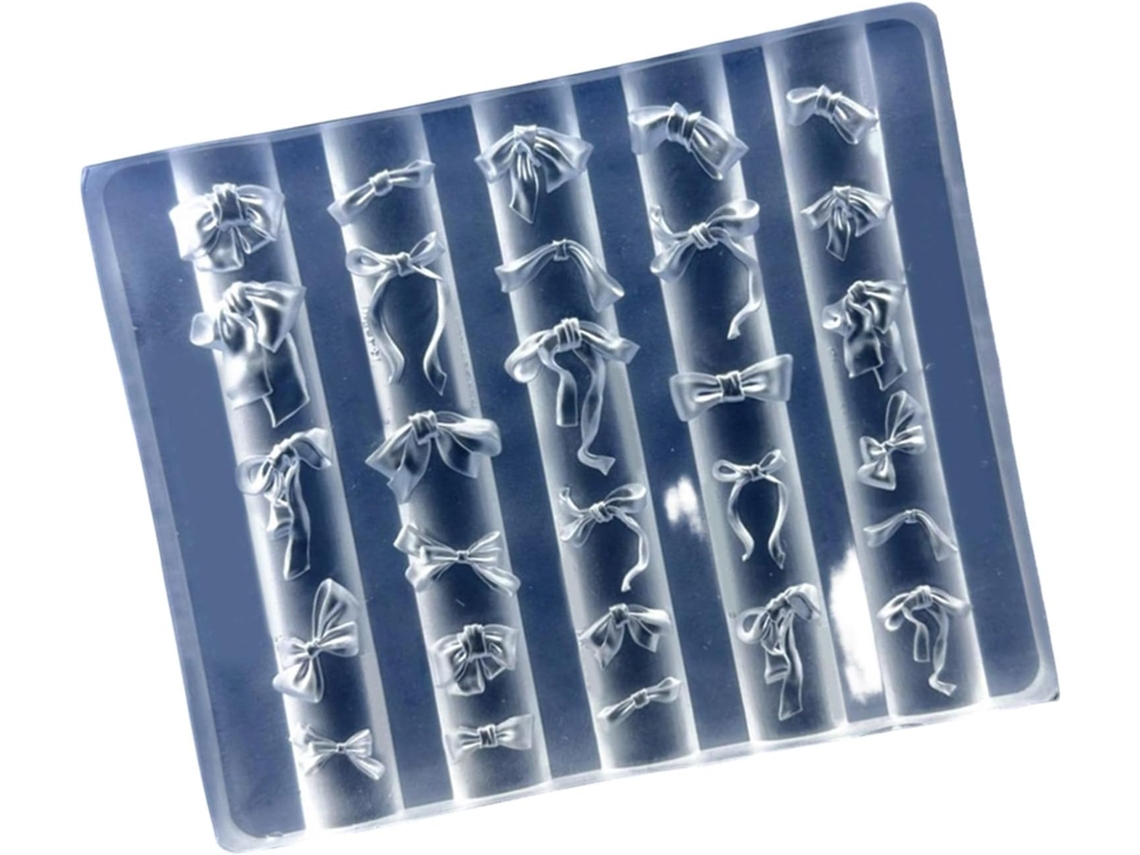 Moldes De Uñas Multifuncionales - Accesorios Con Temática De Lazos. Ideales Para Perfeccionar Tus Uñas.