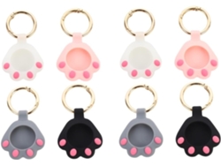 Estuche Antipérdida De 8 Piezas Para Accesorios Ligeros Y Portátiles Para Llaves Y Mascotas.