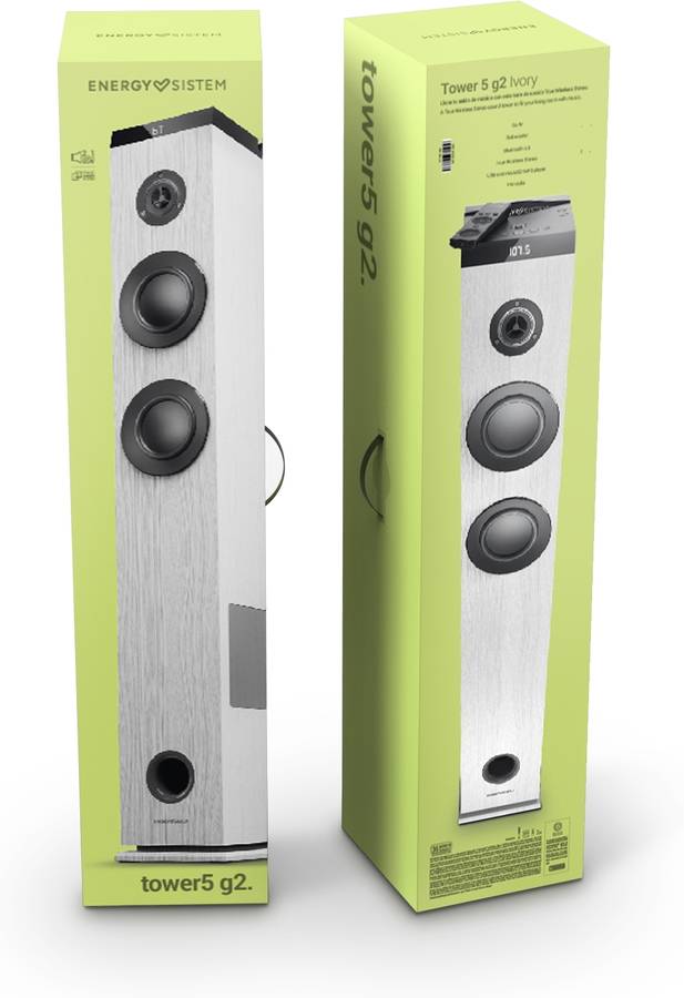 Torre de Sonido ENERGY SISTEM Tower 5 G2 Blanco (65W - Bluetooth)