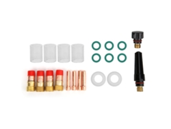 Kit De 23 Piezas: Lente De Gas, Copa De Vidrio, Cuerpo Del Chaleco Para Antorcha Tig Wp-17/18/26