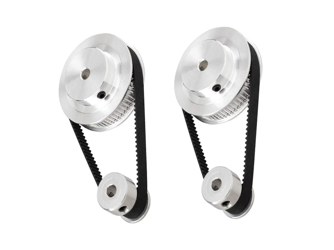 Kit poleas distribución GT2 aluminio 20-60 dientes. 2 juegos 20V.