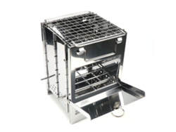 Parrilla De Carbón Plegable De Acero Inoxidable Con Altura Ajustable Para Barbacoas Al Aire Libre, Acampadas Y Picnics.