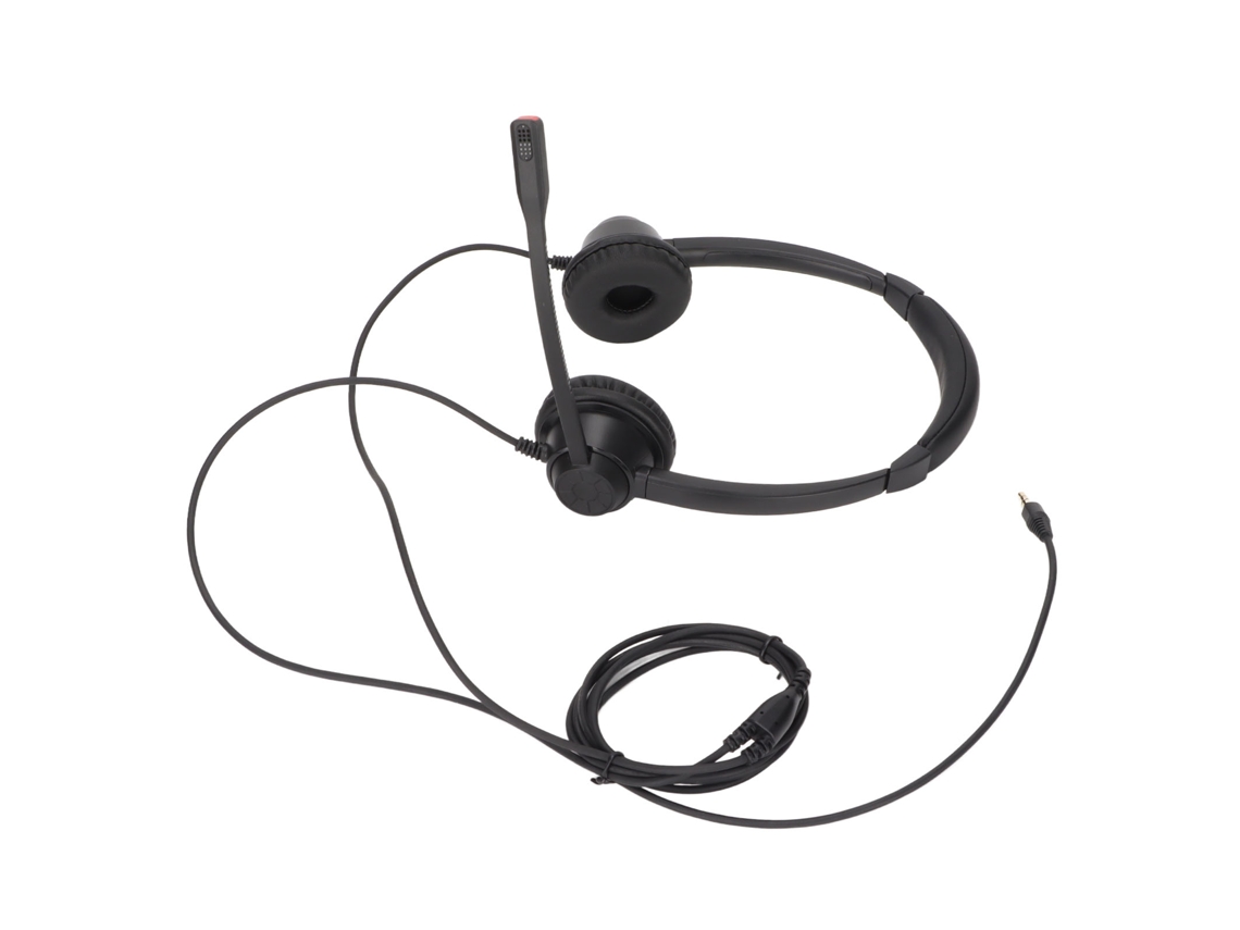 Auriculares Binaurales De 3,5 Mm Para Negocios Con Sonido Estéreo Hd Para Conferencias Telefónicas Y Centros De Llamadas.