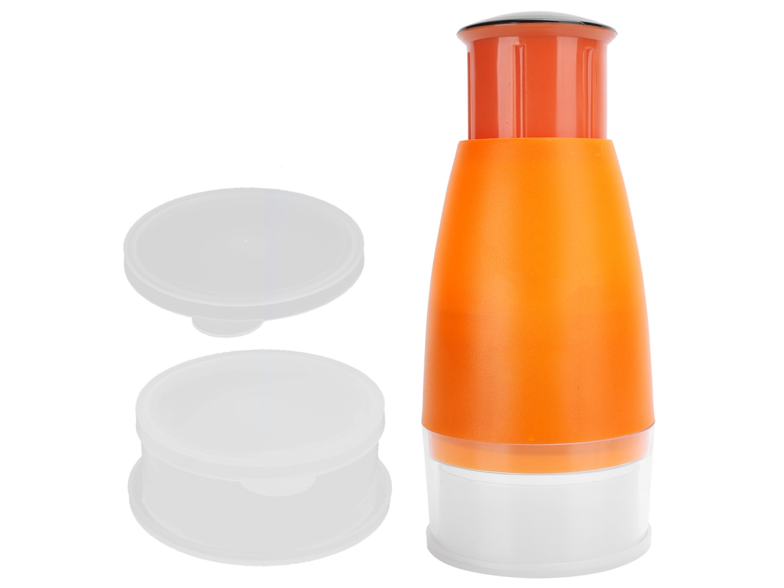 Prensa de ajo manual con prensa de mano y 2 cajas de plástico naranja para utensilios de cocina Otros
