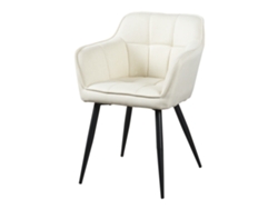 Silla de comedor Birmingham con reposabrazos 81x57x53 cm - Beige [EN.CASA]