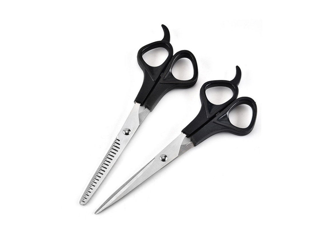 Tijeras profesionales para cortar el pelo de barbero Razor Edge Series - Tijeras de salón de acero inoxidable JEDBESETZT