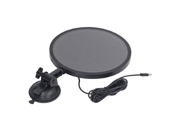 Panel Led Circular Para Ventana Con Mensaje Deslizante Programable 48x48 Resolución Usb 5v