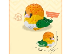 (naranja) Mini Bloques De Construcción De Diamantes 3d Diy Para Adultos, Juguete De Bloques De Construcción Abs Del Mundo Animal