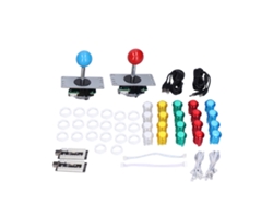 Kit De Juego Arcade Para 2 Jugadores Con Botones Led Y Joystick De 8 Direcciones Para Windows.