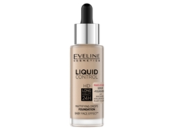 Fórmula líquida HD 24h para rostro, base beige natural 035, 32 ml Eveline Cosmetics