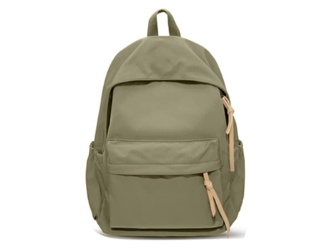 Junior college Schoolbag resistente mochila impermeable para mujer (verde)