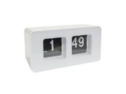 Reloj Flip Retro - Blanco