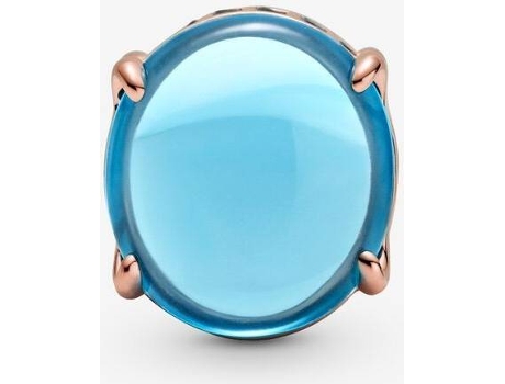 Charm PANDORA Cabujon Ovalado (Plata - Azul - Talla Única)