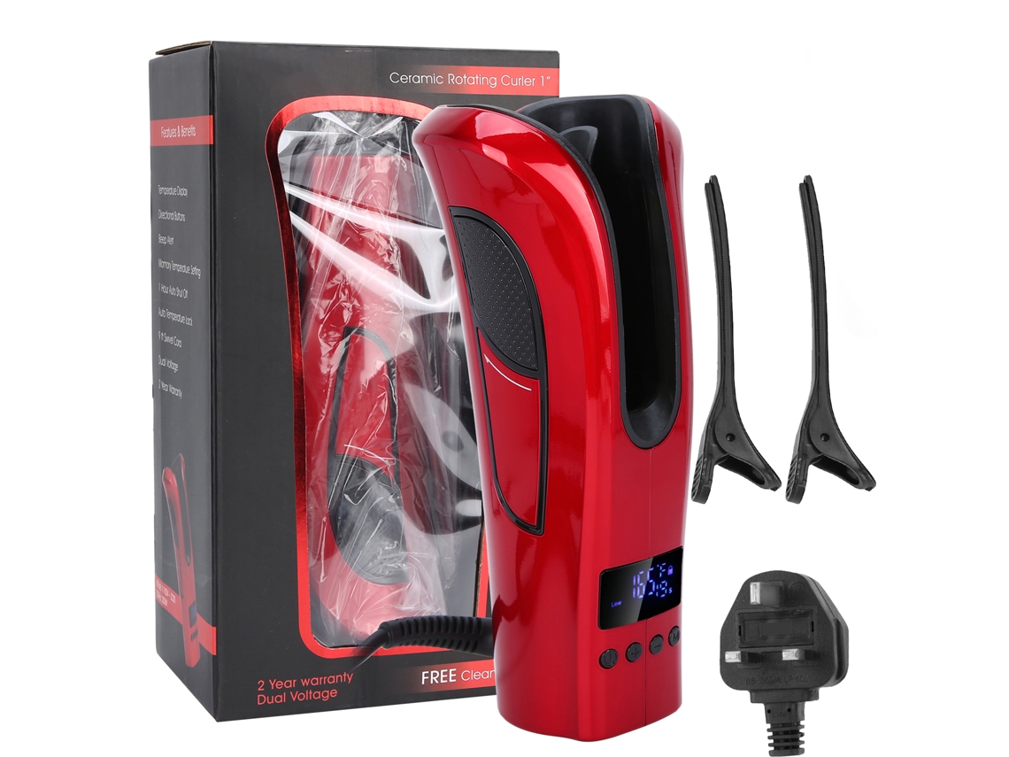 Chaveiro Automático De Cabelo Ferro De Enrolar Cabelo Rotativo 360 Graus Ferramenta De Estilo Automática