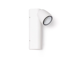 Aplique de pared exterior LED 6w aluminio Abel blanco Ledkia