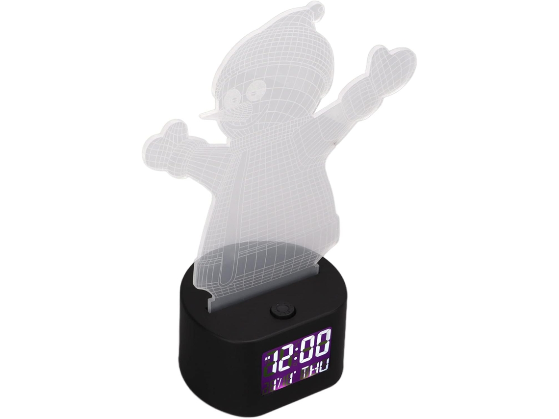 Lámpara De Noche Led Con Diseño De Dibujos Animados Y Calendario Perpetuo, Reloj Despertador Rgb Para Decoración Del Hogar.