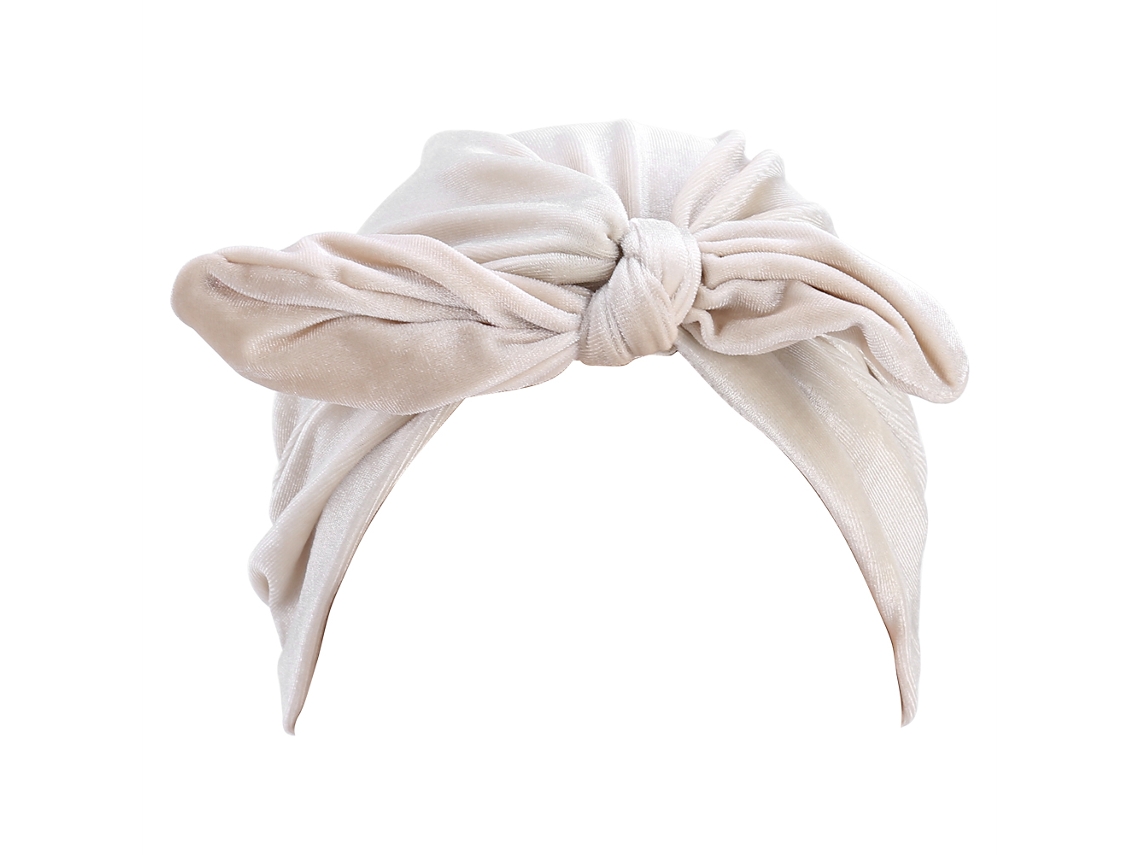 Gorro Turbante De Terciopelo De Invierno Con Orejas De Conejo Blancas, Cálido, Nuevo Gorro Suave Para El Cabello De Mujer Para Quimioterapia