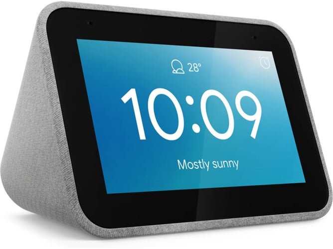 Radio Despertador Inteligente con Google Assistant LENOVO Smart Clock (Bluetooth - Gris)
